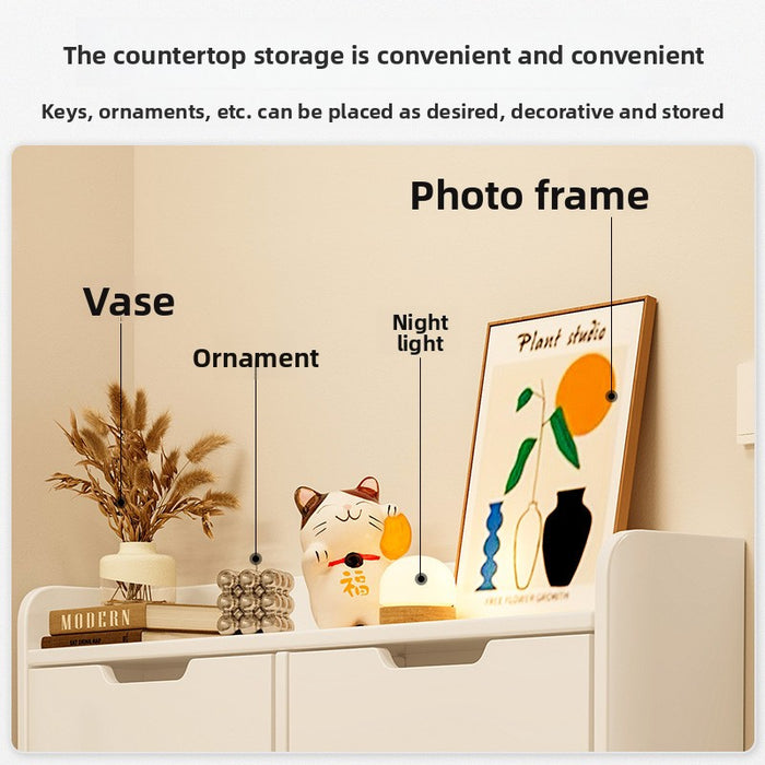 Ultra-thin shoe cabinet, tipping bucket at the door of the home, entrance cabinet, indoor storage, narrow shoe rack