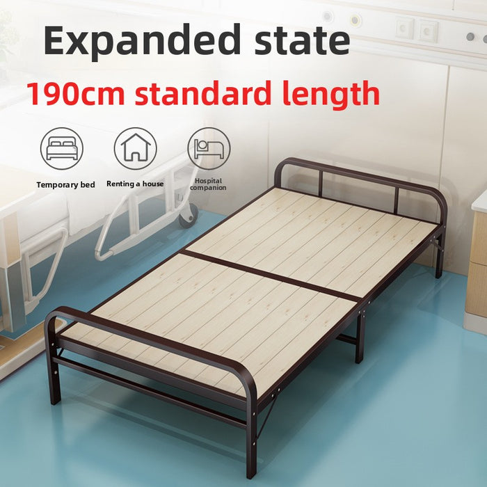 Single folding bed siesta small bed iron frame
