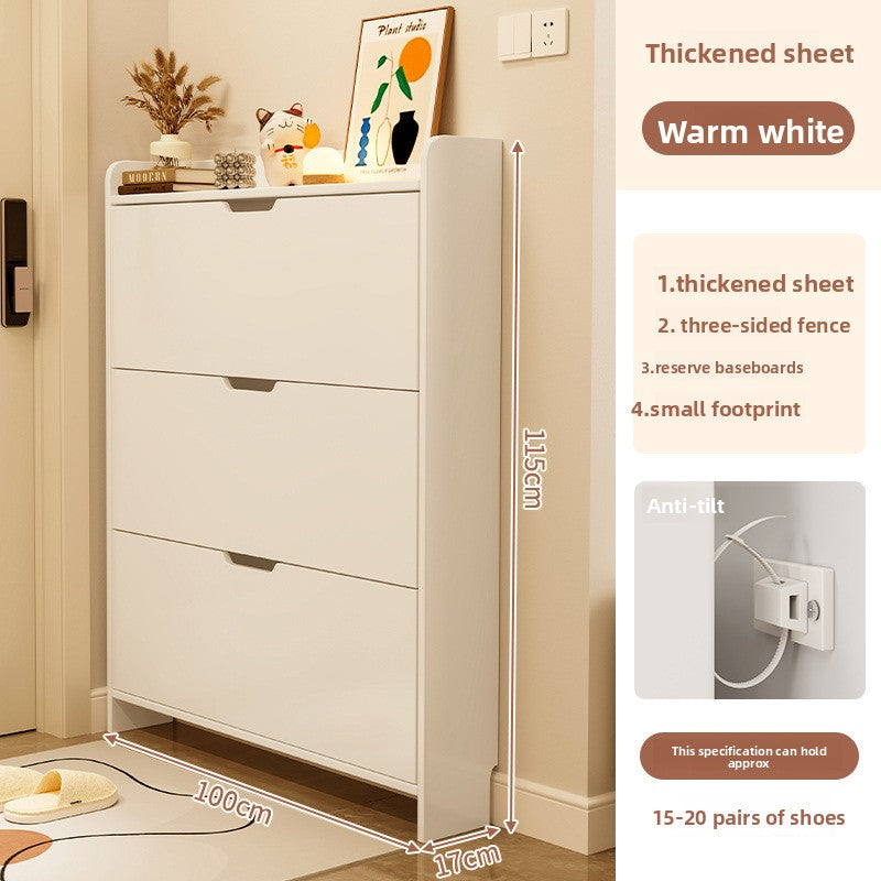 TouchsmartEF Modern Ultra-Thin Entryway Shoe Cabinet | Malta Local Stock | 48H Delivery