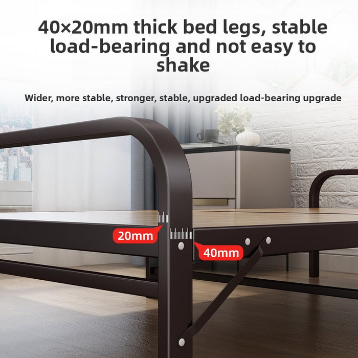 Single folding bed siesta small bed iron frame