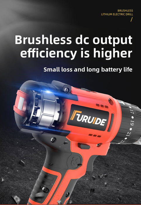 Brushless charging hand drill multi-function electric screwdriver household power tool set