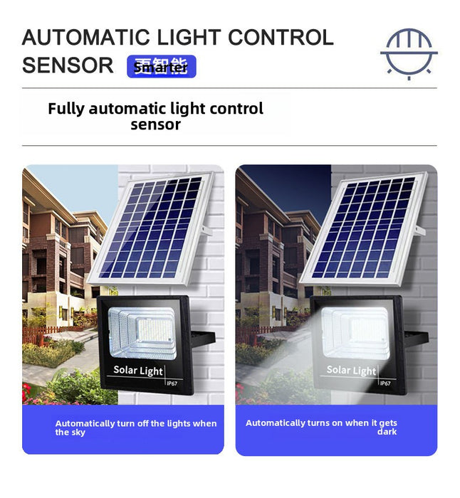 Solar light household outdoor garden light new rural photovoltaic street light led high-power flood light super bright and waterproof