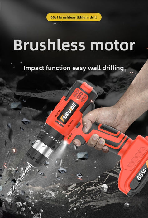 Brushless charging hand drill multi-function electric screwdriver household power tool set