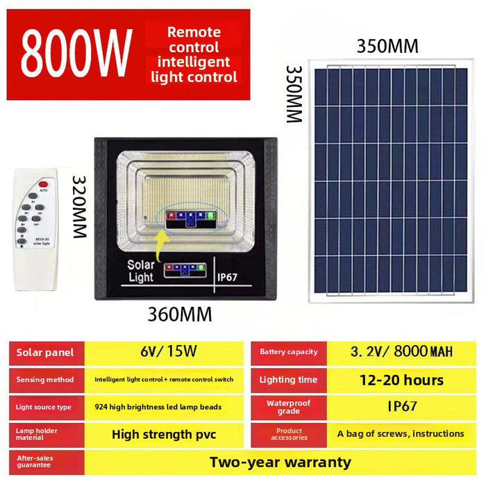 Solar light household outdoor garden light new rural photovoltaic street light led high-power flood light super bright and waterproof