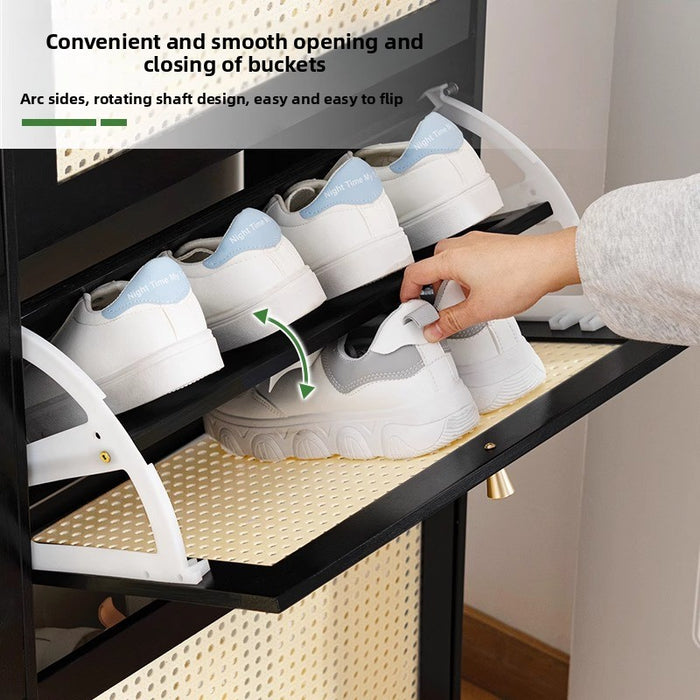 Simple shoe rack household door multi-layer with door dust-proof entry shoe rack shoe cabinet high vertical integrated storage rack