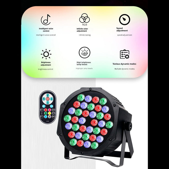 36 led par lights voice-activated dyeing background projection light KTV bar stage light Christmas projection advertising wedding lights