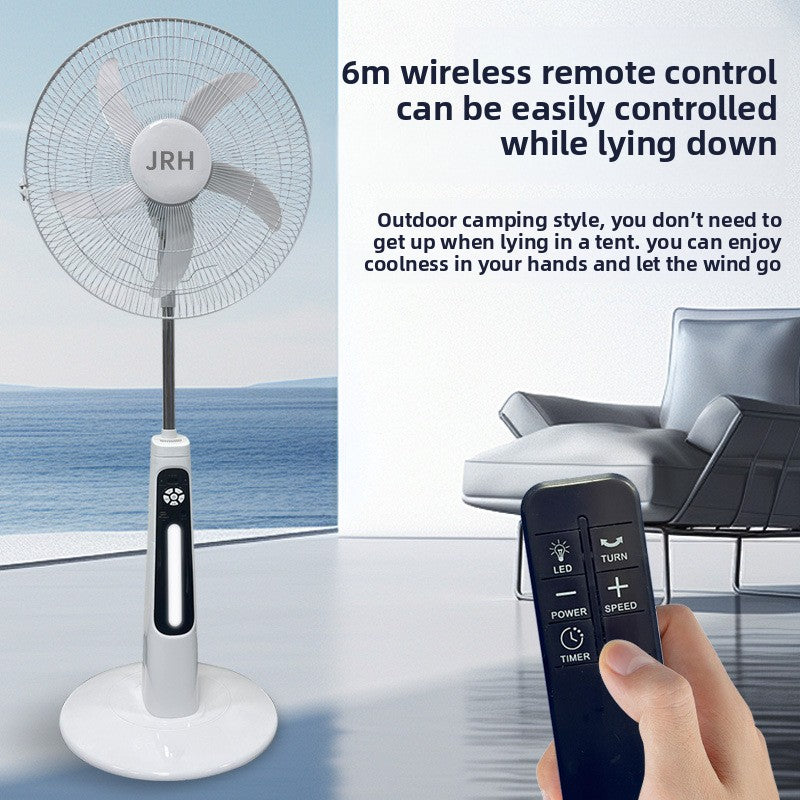TouchsmartEF 18" 3-in-1 Solar Outdoor Fan | Remote Control & Integrated Light
