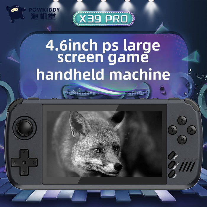 Powkiddy Overlord Treasure Box x39 double handheld IPS screen top ten emulators arcade cross-border new game console