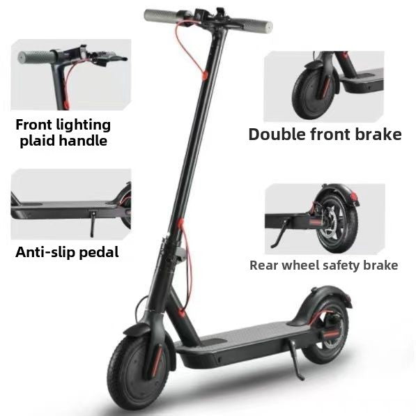 Electric scooter 8-inch Mini portable compact foldable electric scooter