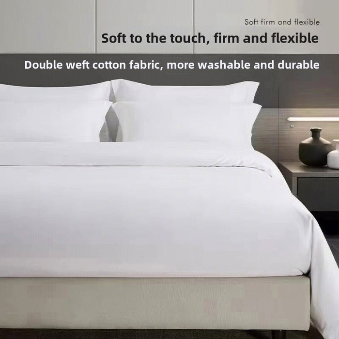 Luxury pillowcases, bed sheets, double bed sheets, duvet covers for pure white hotels