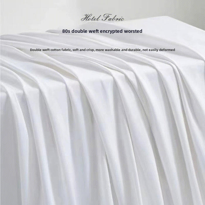 Luxury pillowcases, bed sheets, double bed sheets, duvet covers for pure white hotels