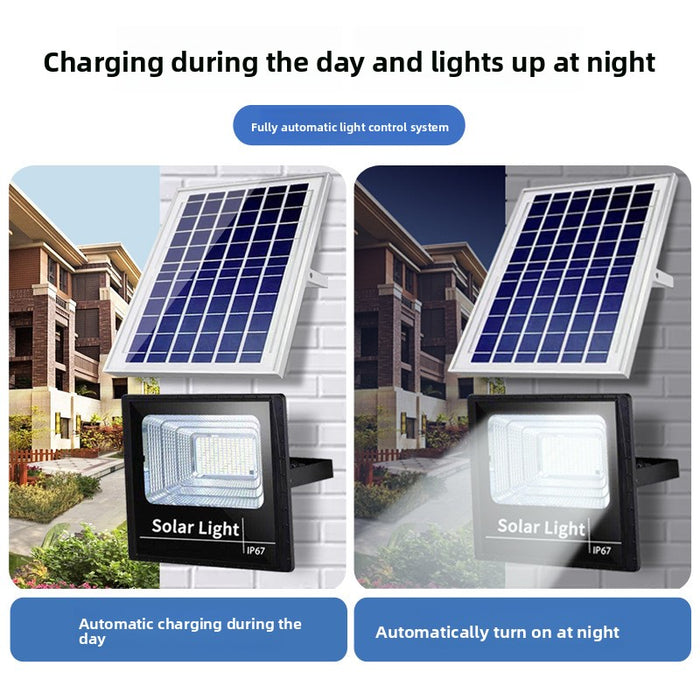Solar light household outdoor garden light new rural photovoltaic street light led high-power flood light super bright and waterproof